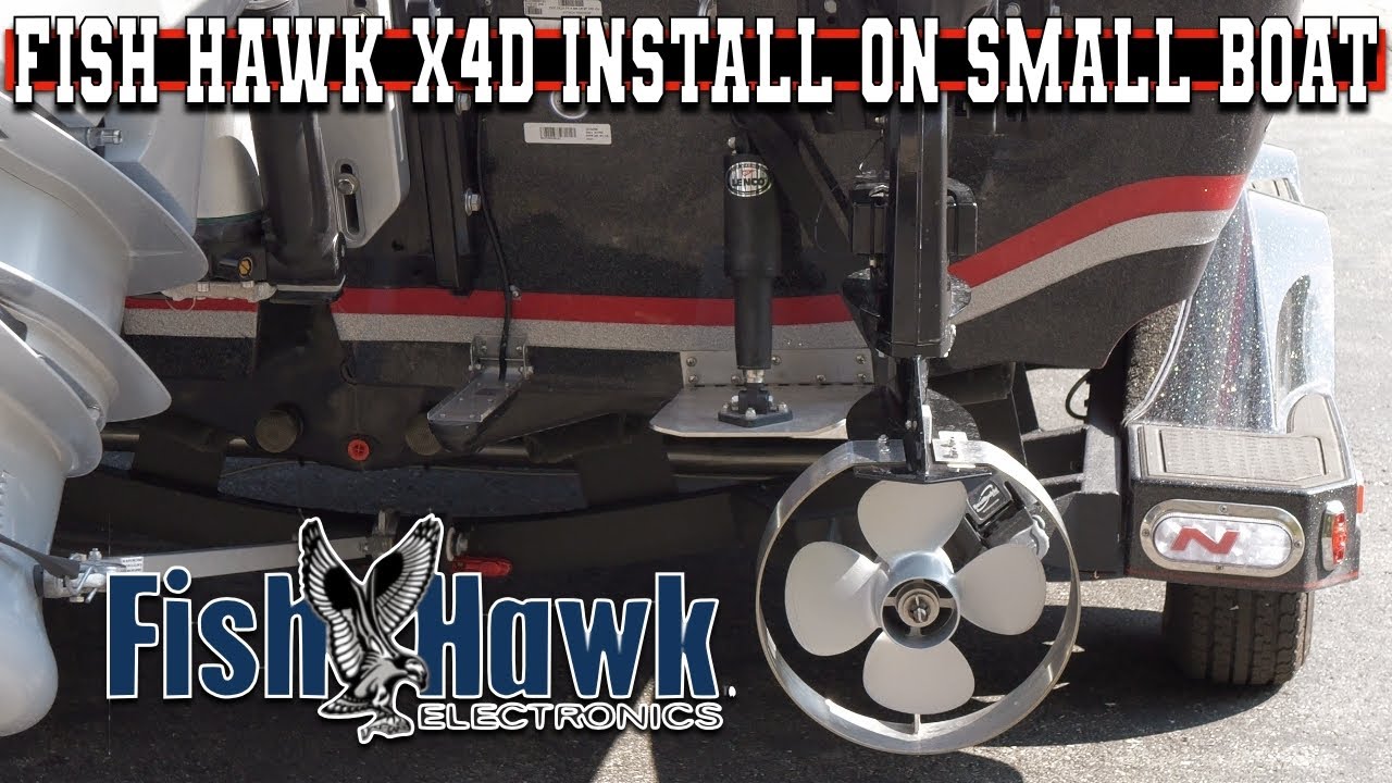 How To Install A Fish Hawk X4D On A Small Boat With A Kicker