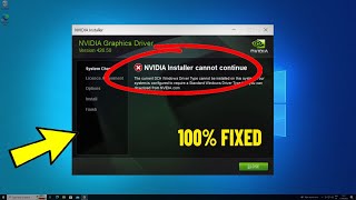 حل مشكلة فشل تثبيت تعريف كرت الشاشة نفيديا في ويندوز 7/8/10/11 | Nvidia Installer cannot continue ✅ screenshot 5