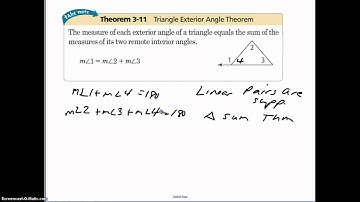 3.5 Parallel Lines and Triangles