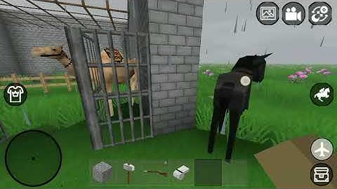 mini block craft game horse riding #gaming #mynetwork #minecraft #miniblockcraft