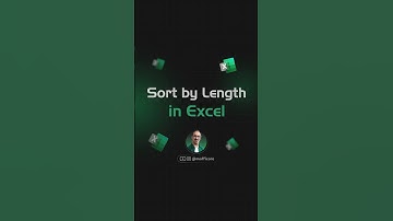 The SortBy Function: Excel