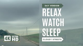 Serene Cloudy Day Drive: 4K Road Sounds for Ultimate Relaxation & Deep Focus