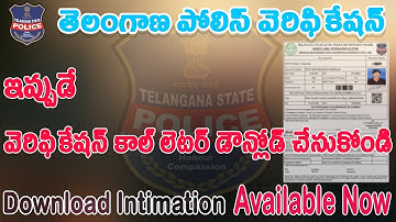 TSLPRB Intimation letter Download now (Certificate verification)