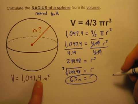 Video: How To Find The Radius Of A Sphere