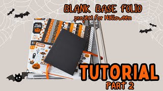 👻 Halloween Folio | FREE Tutorial | How I decorate my Halloween album | Scrapbooking for beginners