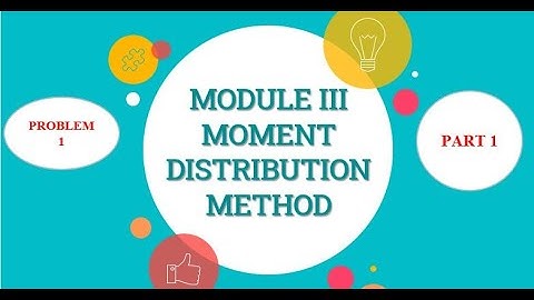 CE303 SA2 Module 3 Moment Distribution Method||Analysis of continuous Beam with Fixed End |Problem 1