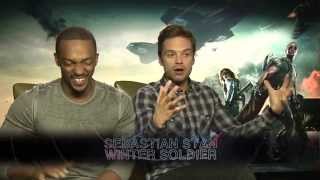 Captain America: The Winter Soldier Interviews  Sebastian Stan And Anthony Mackie