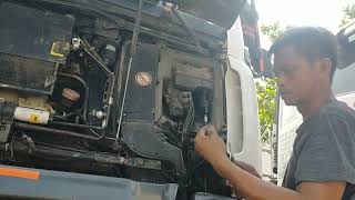 how to replace of clutch master of man diesel engine tutorial