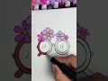 Cute Flower Glasses Coloring ASMR #asmr #asmrsound #asmrcoloring #colorwithme #colourwithnikki
