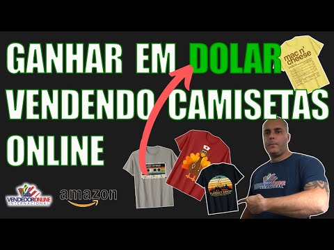 Como Vender Camisetas na Amazon e Ganhar em Dólares