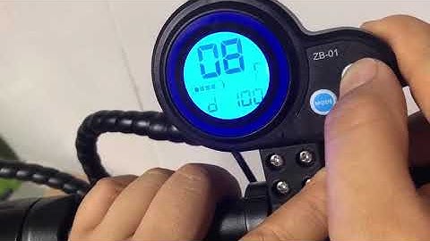 72V ZB-01 display setting for 72v electric scooter with ZB brand controller and display