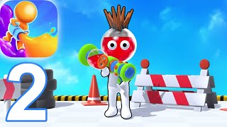 Dye Hard - Color War Gameplay Walkthrough Part 2 (iOS Android) screenshot 4