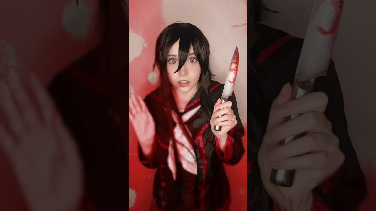 I get 🩸 at the thought of you | Ryoba Aishi #cosplay #shorts #yanderesimulator