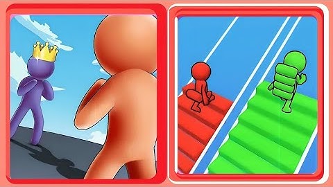 NooB Vs poor vs Gaiñt Rush 3D Vs Bridge Race 3D🧡❤️All New  Game   (iOS)android watching the download
