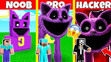 CATNAP POPPY PLAYTIME CHAPTER 3 DEEP SLEEP HOUSE BUILD CHALLENGE - NOOB vs PRO vs HACKER / Animation