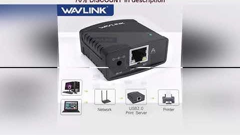 A must-have product! Wavlink USB 2.0 Network LRP Print Server USB Hub 100Mbps Share a LAN Networki