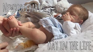 A Newborn Day In The Life With Silicone Baby Elio🧸 Reborn Feeding + Dirty Diaper Changing Role Play