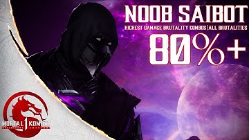 MK1 - Noob Saibot BEST Brutality Combos (ALL BRUTALITIES)