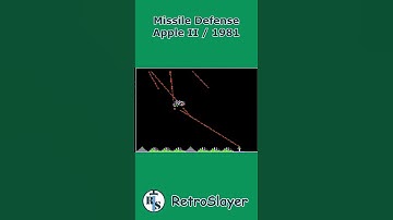 Missile Defense Gameplay Apple II #retrogaming #appleii #missiledefense