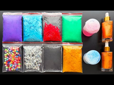 Making Very Relaxing Slime With Satisfying Sound Bags ASMR 