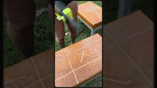 Tic Tac Toe with a Ryobi mini chainsaw