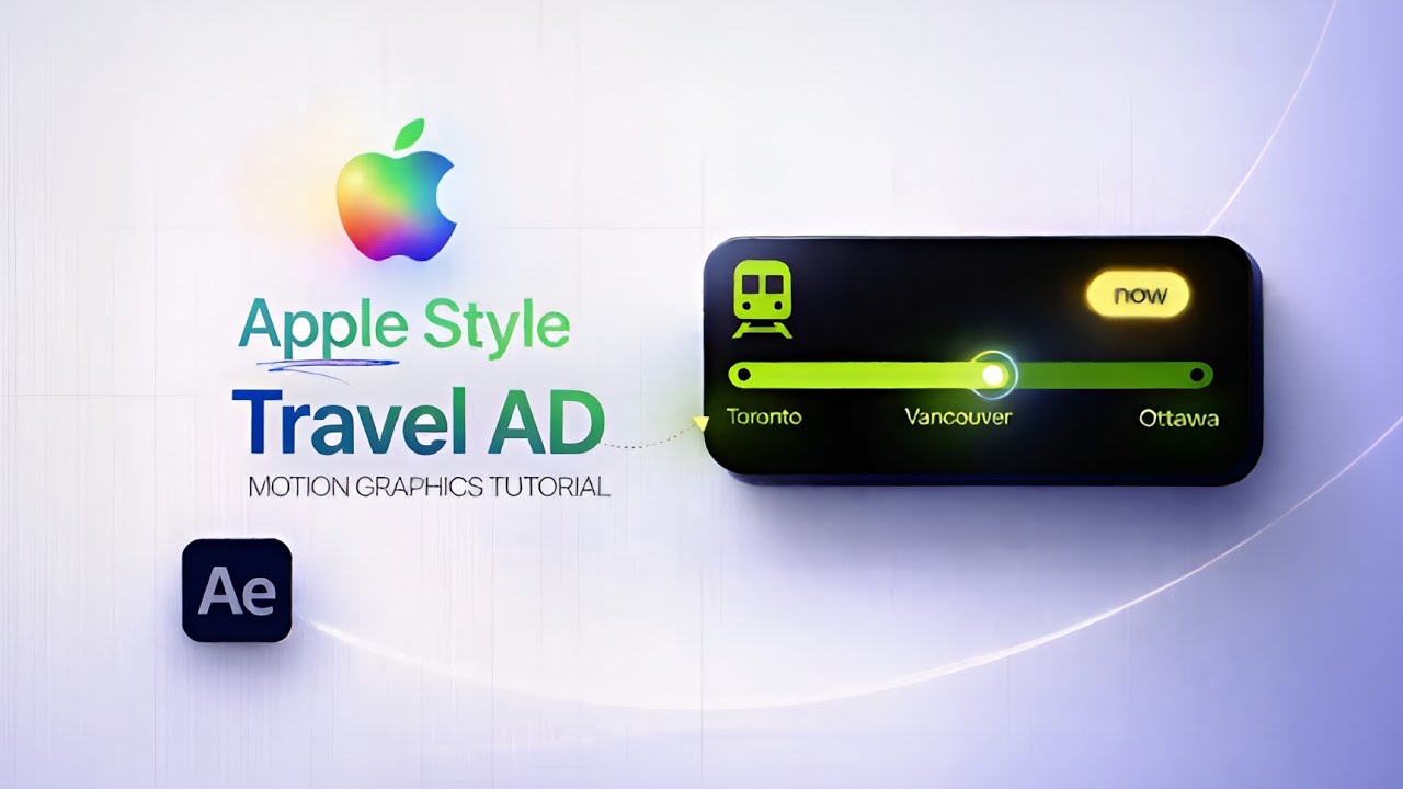 Create Apple Style Motion Graphics in After Effects Easily | After Effects Tutorial
