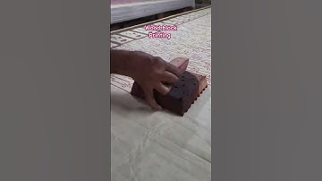 Bagru wood block printing process