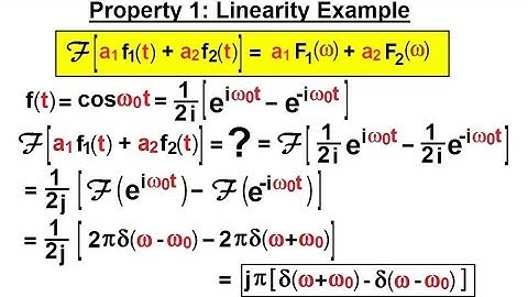 Electrical Engineering: Ch 19: Fourier Transform (19 of 45) Property 1: Lineanrity Example