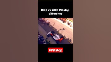 Formula 1 pit stop 1990 vs. 2023 #f1racing #pitstop #racing