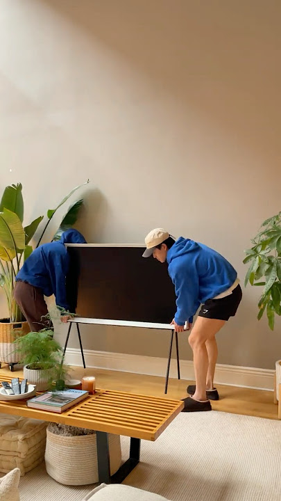 Upgrading my living room with a TV that actually looks good #homedecor #interiordesign #tv