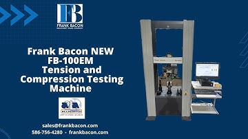 Frank Bacon NEW 100 kN FB-100EM Tension and Compression Testing Machine