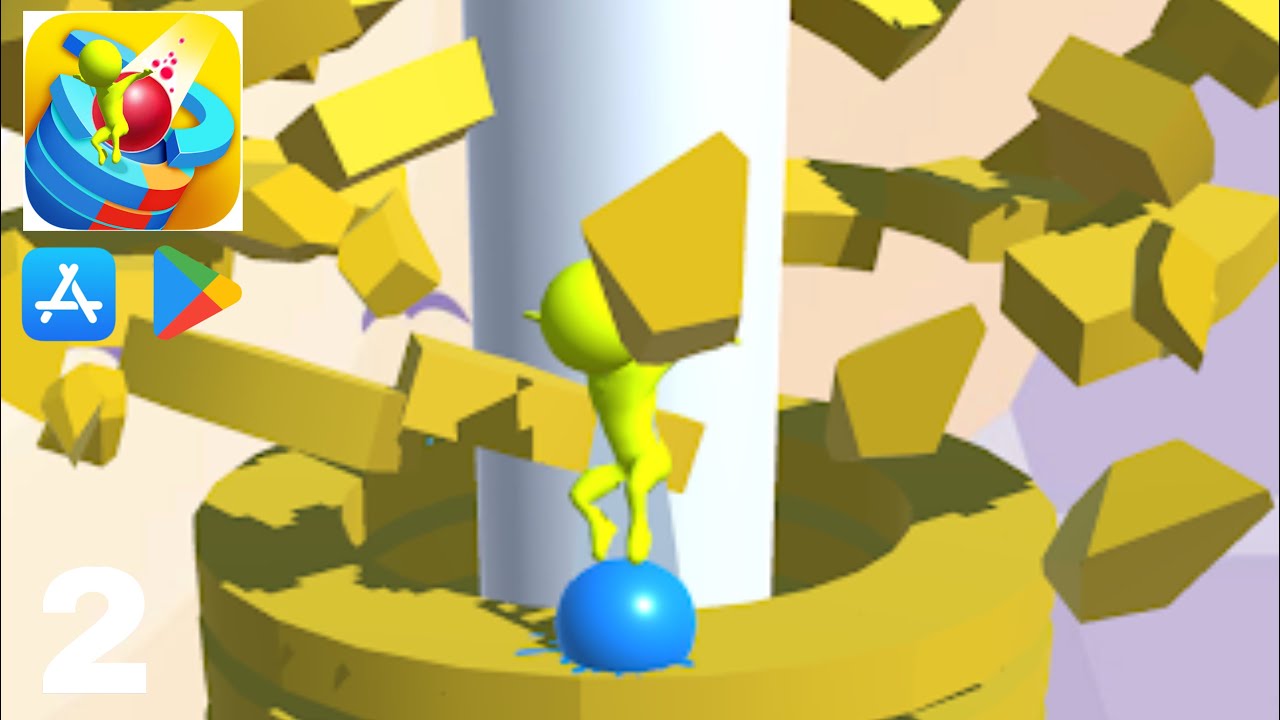 Stack Ball Jump - Helix Jump | Gameplay on IOS / ANDROID #2 - YouTube