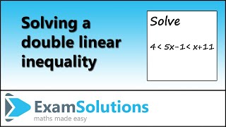 Celebrity Inequalities | Solving a simultaneous double linear inequality | ExamSolutions Wealth