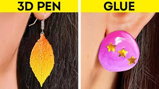 3D Pen VS Glue Gun Beautiful DIY Jewelry Ideas And Cool Crafts