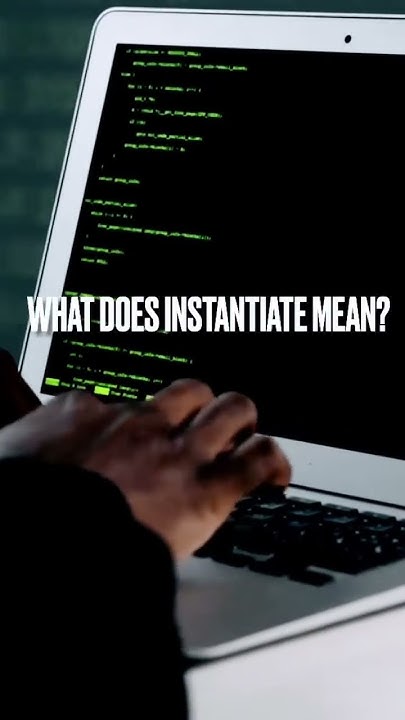 What does instantiate mean in Java? - YouTube