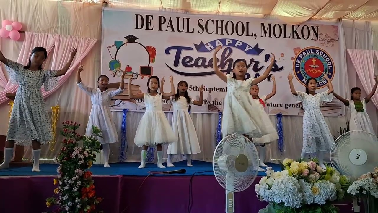 Mere Masiha 👏 Prayer Dance by De Paul School Students Molkon @Manipur on Teachers' Day 2025#🙏😄