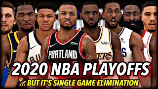 The 2020 NBA Playoffs, but every series is ONE GAME (and in the bubble)