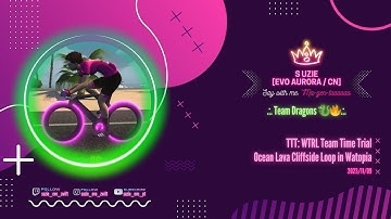 Zwift - TTT: WTRL Team Time Trial - Zone 2 (LATTE) on Ocean Lava Cliffside Loop in Watopia