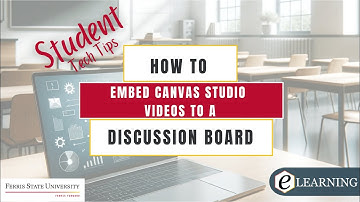 How to Embed Canvas Studio Videos to a Discussion Board