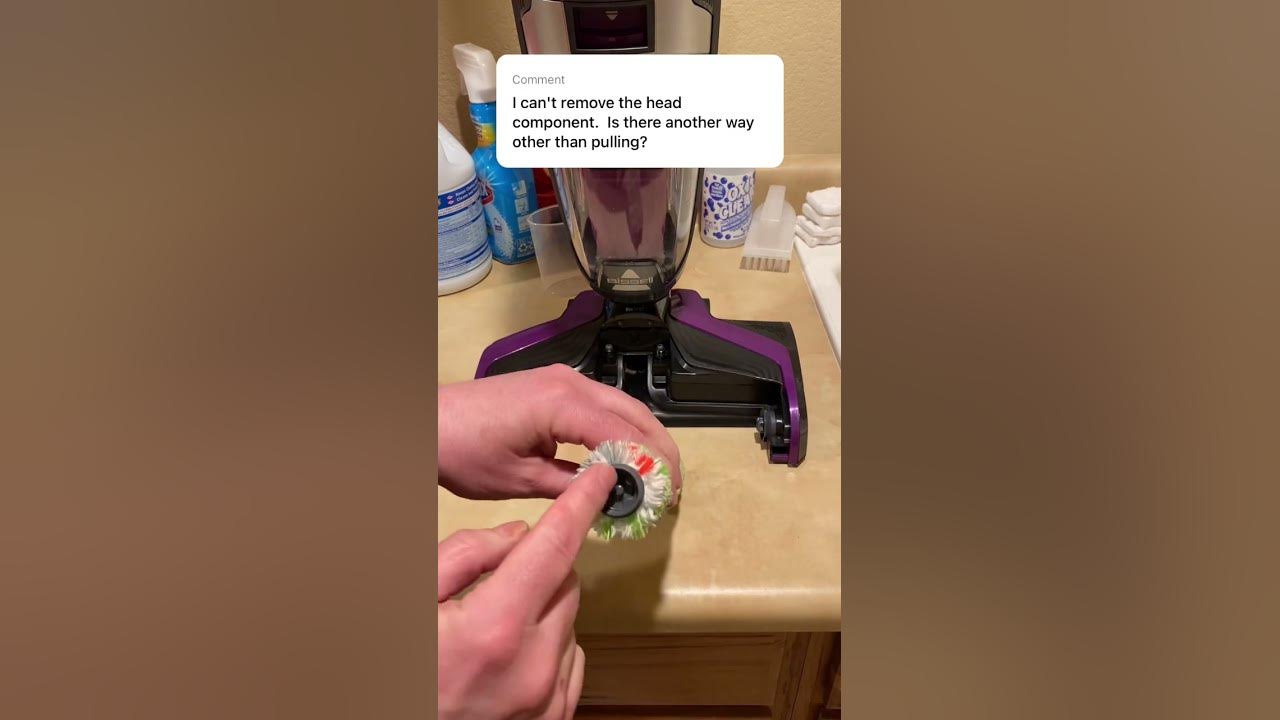 How to remove cover and change brush on Bissell Crosswave pet pro