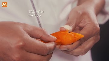 Học Cắt Tỉa | Cắt Tỉa Cá Heo Từ Cà Rốt Đẹp Mắt | Nghề Bếp Á Âu