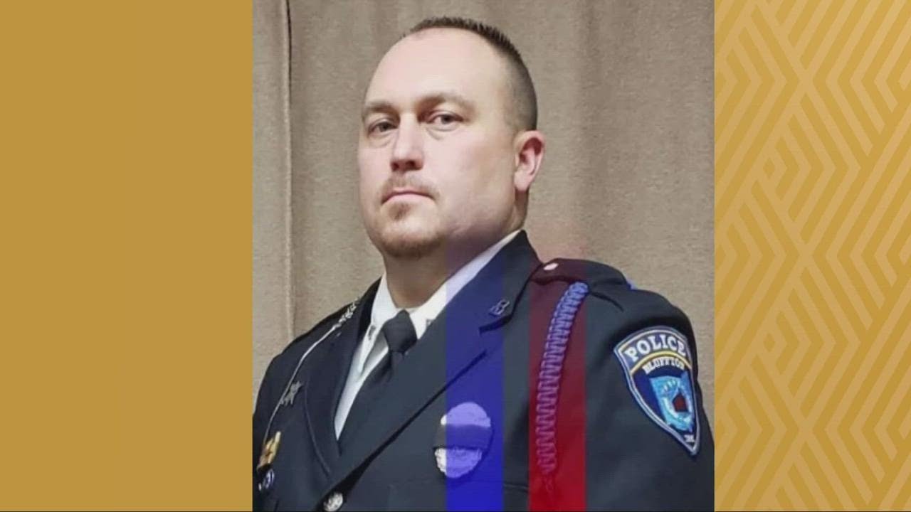 Bluffton community remembers police officer Dominic Francis who was killed during a pursuit on I-75