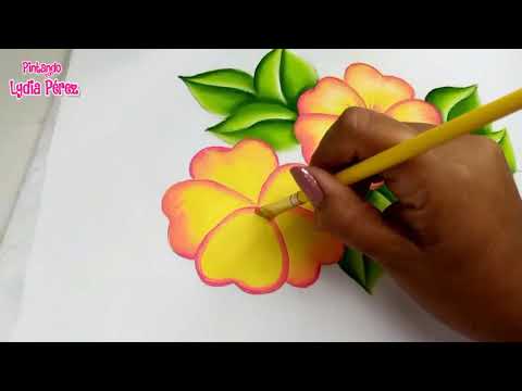 Pintura En Tela Como Pintar Flores Amarillas Faciles Youtube