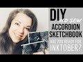 DIY ACCORDION SKETCHBOOK | Are you ready for INKTOBER?