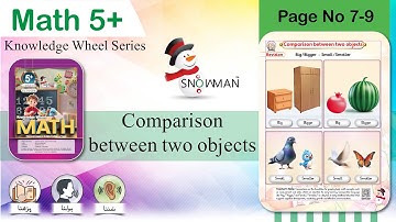 Math 5+ Knowledge Wheel Series | Page No 7-9 | Comparison Between Two Objects | Reinforcement | Math