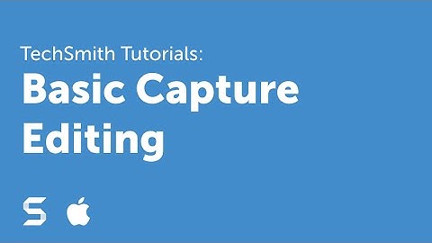 Snagit 4: Basic Capture Editing