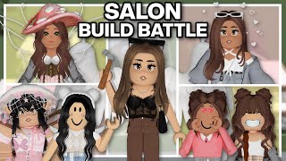 SALON BUILD BATTLE in Bloxburg!