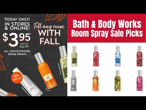 Bath & Body Works Room Spray Sale Picks