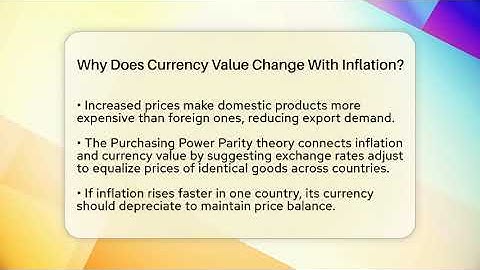 Why Does Currency Value Change With Inflation? - Inflation Insight Channel