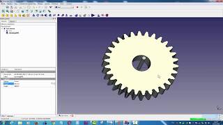 FreeCad lesson 01 простая шестерня